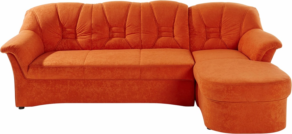 DOMO collection Ecksofa "Elva, zeitlose Formensprache, elegante Rückenstepp günstig online kaufen