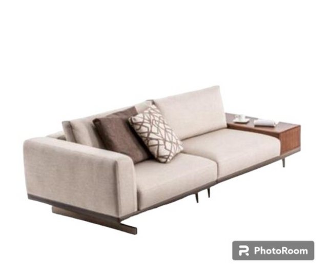 JVmoebel Sofa Beige Moderner Zweisitzer Luxus Couch Sofa Wohnzimmermöbel Co günstig online kaufen