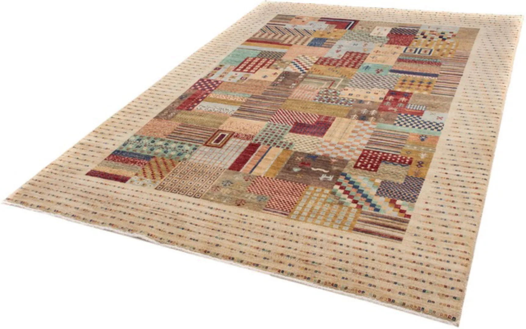 morgenland Wollteppich »Gabbeh - Loribaft Perser - 238 x 170 cm - hellbraun günstig online kaufen