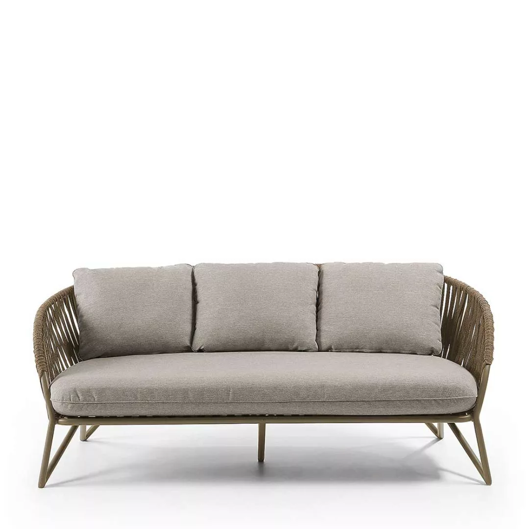 Dreisitzer Couch aus Seilgeflecht Metall günstig online kaufen