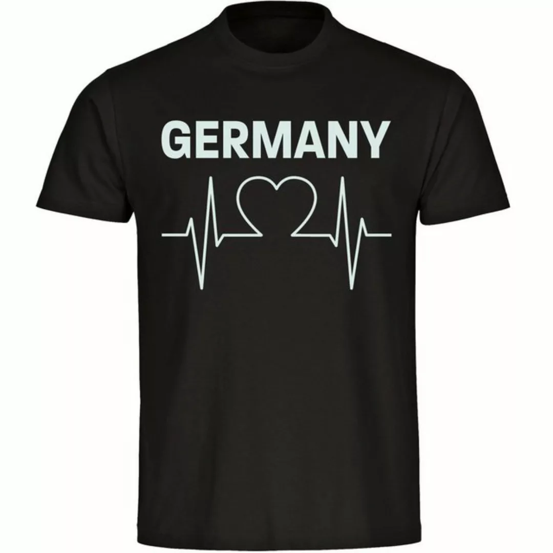 multifanshop T-Shirt Herren Germany - Herzschlag - Männer günstig online kaufen