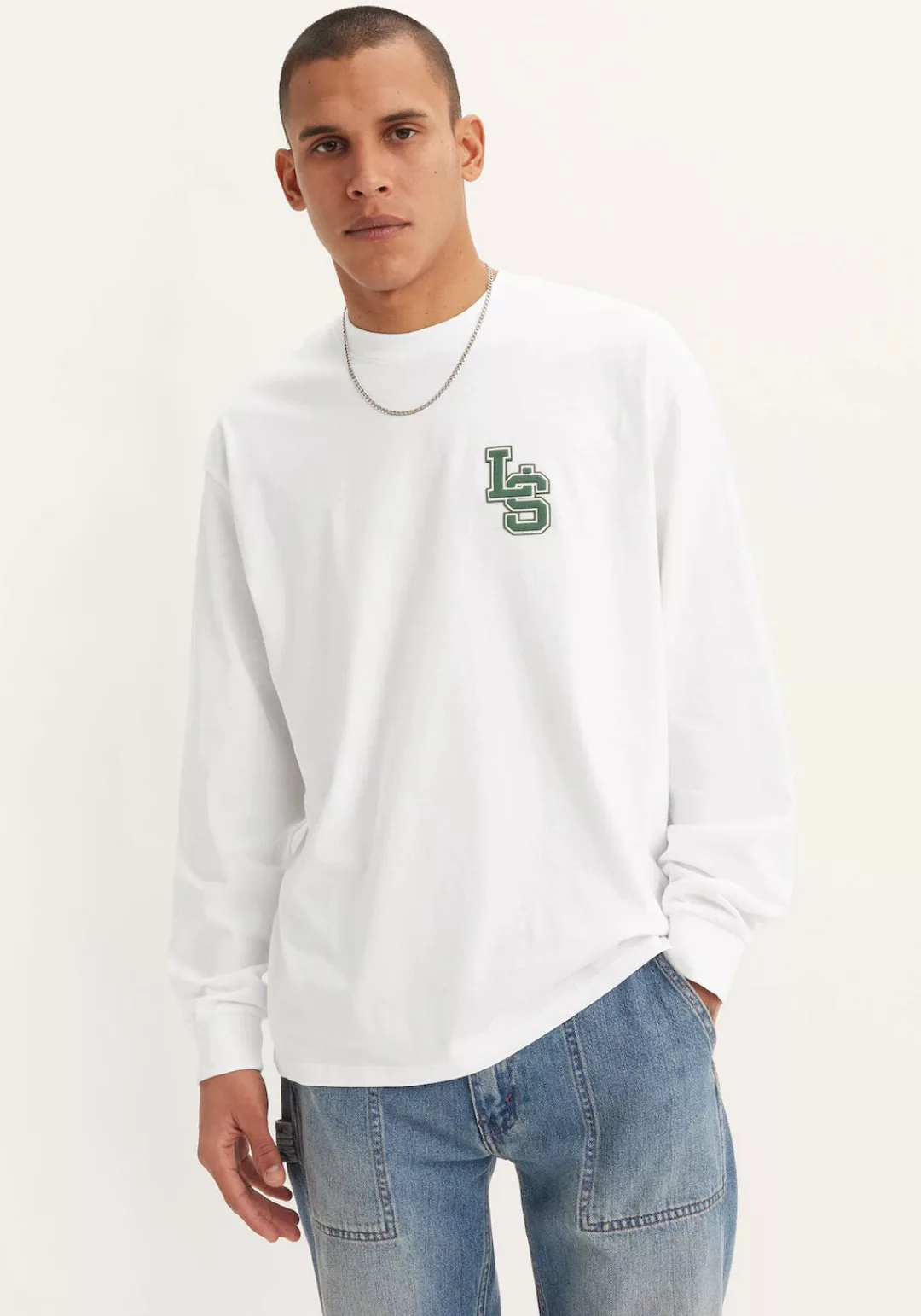 Levi's® Langarmshirt LS CLASSIC RELAXED TEE mit Letterprint/Stickerei auf d günstig online kaufen