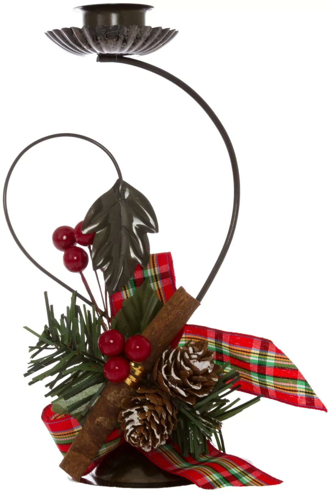 Myflair Möbel & Accessoires Kerzenhalter "Weihnachtsdeko rot", (Set, 2 St.) günstig online kaufen