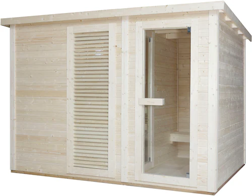 Sanotechnik Sauna »»VAASA« Außensauna«, geeignet für 5 Personen, Fichetnhol günstig online kaufen