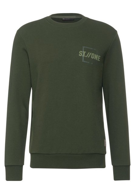 STREET ONE MEN Sweatshirt, mit Wording-Print günstig online kaufen