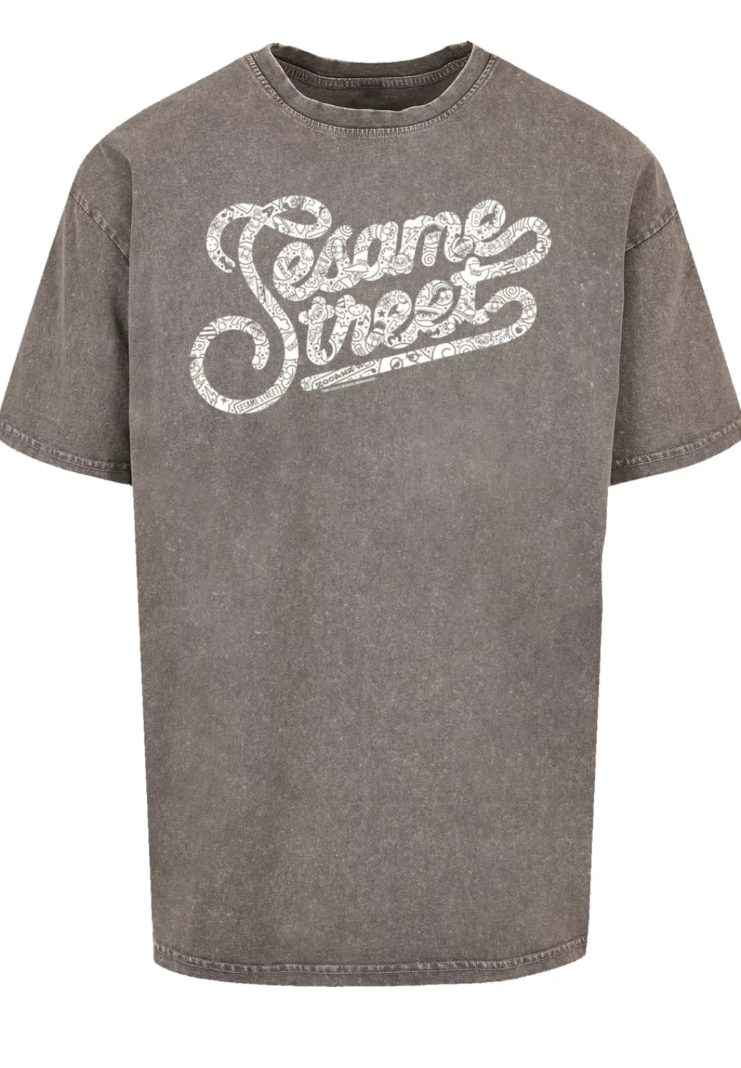 F4NT4STIC T-Shirt "Sesamstraße Lettering", Premium Qualität, Weihnachts-Kol günstig online kaufen