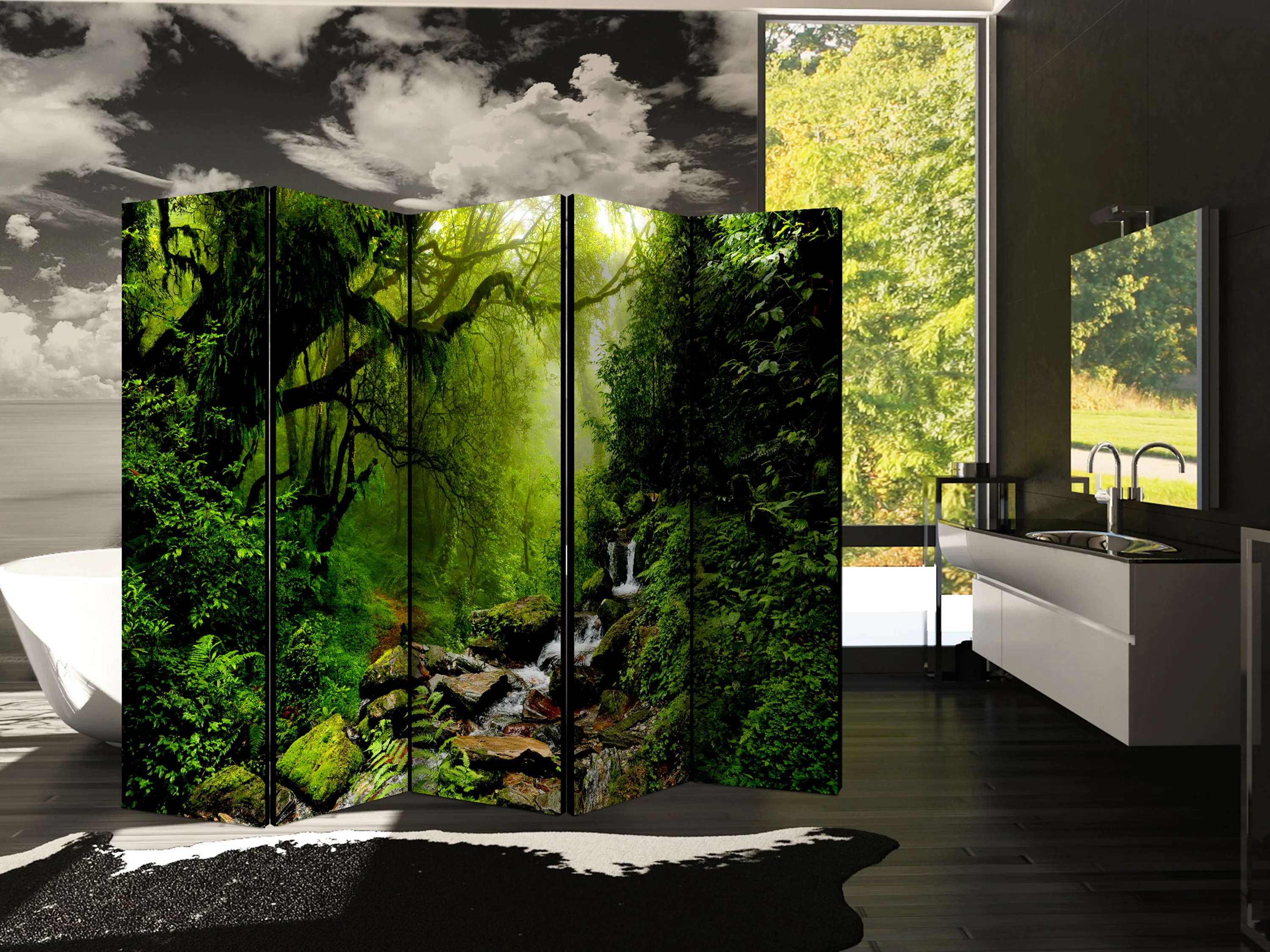 5-teiliges Paravent - The Fairytale Forest Ii [room Dividers] günstig online kaufen