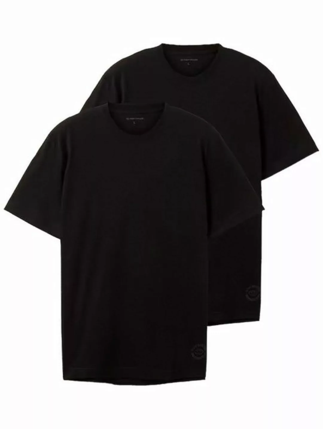 TOM TAILOR T-Shirt Basic T-Shirt 2-er Stück Pack Kurzarm Set (2-tlg) 6358 i günstig online kaufen