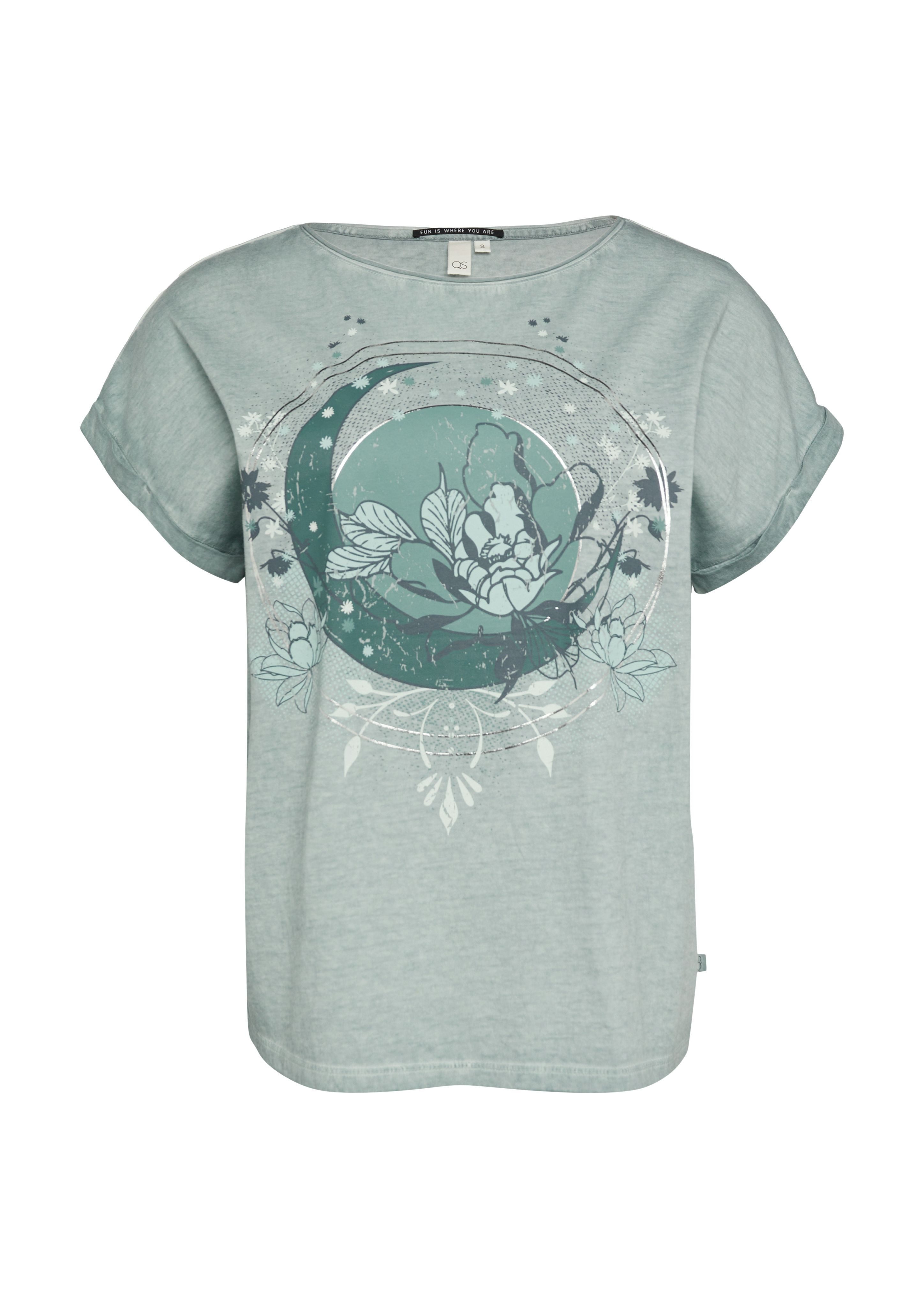 QS T-Shirt mit Frontprint günstig online kaufen