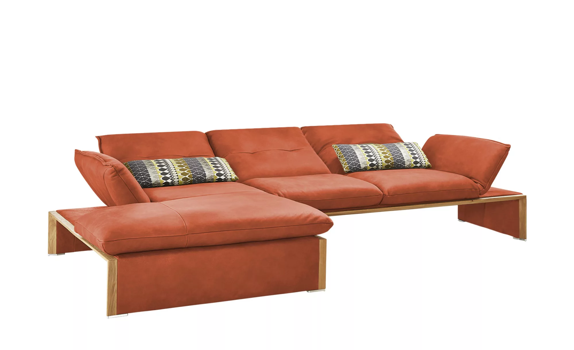 KOINOR Leder-Ecksofa  Humfrey ¦ orange ¦ Maße (cm): B: 314 H: 93 T: 159 Pol günstig online kaufen