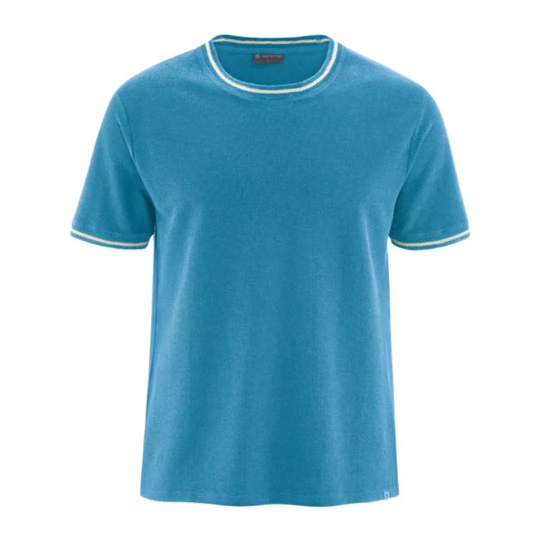Hempage Herren T-shirt Piqué-optik Bio-baumwolle/hanf günstig online kaufen