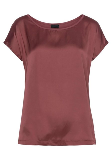 Laura Scott Shirtbluse aus Satin und Jersey günstig online kaufen