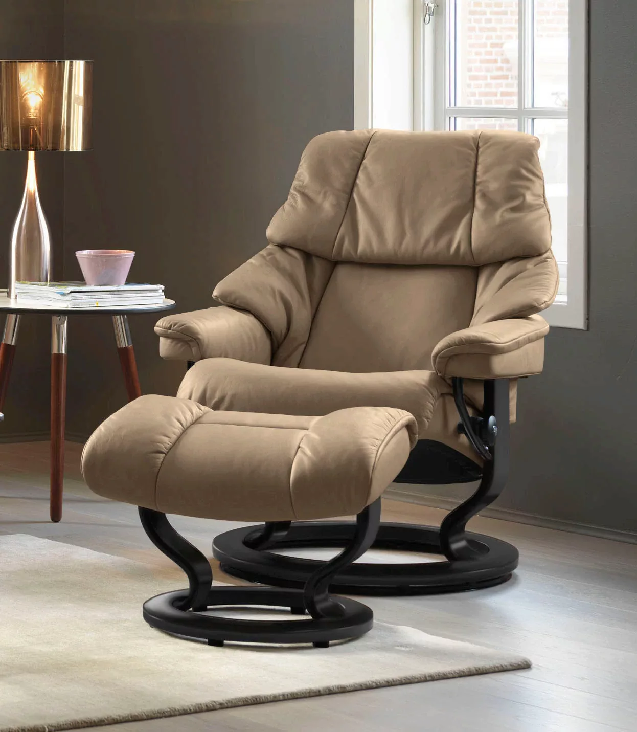 Stressless Fußhocker "Reno", mit Classic Base, Gestell Schwarz günstig online kaufen