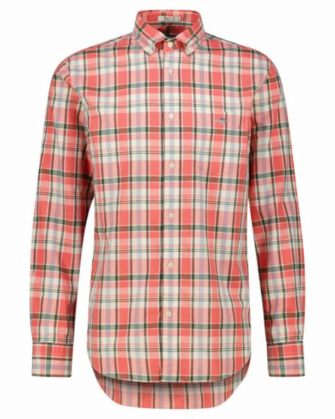 Gant Blusenshirt REG COTTON LINEN CHECK SHIRT günstig online kaufen