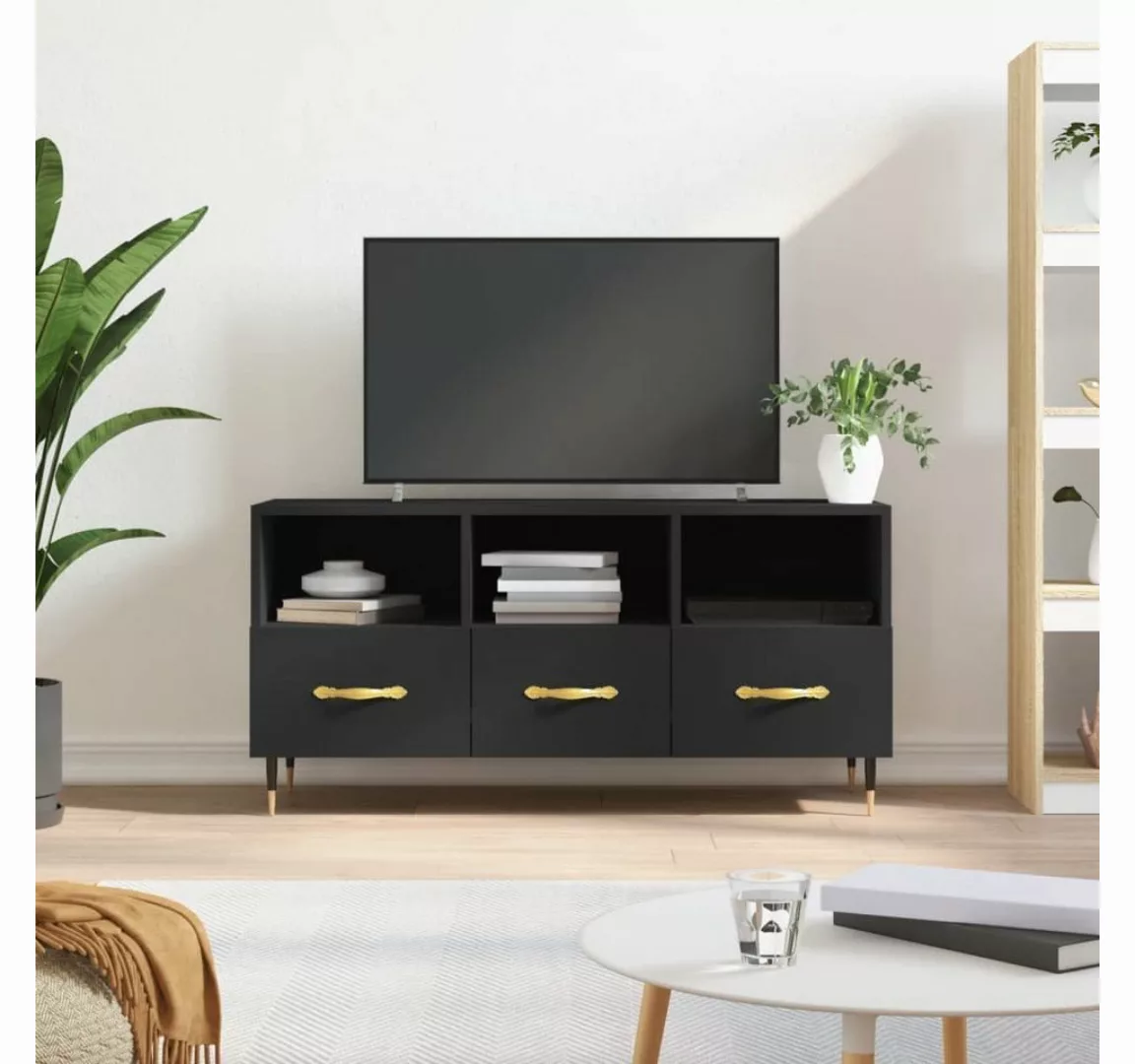 vidaXL TV-Schrank TV-Schrank Schwarz 102x36x50 cm Holzwerkstoff günstig online kaufen