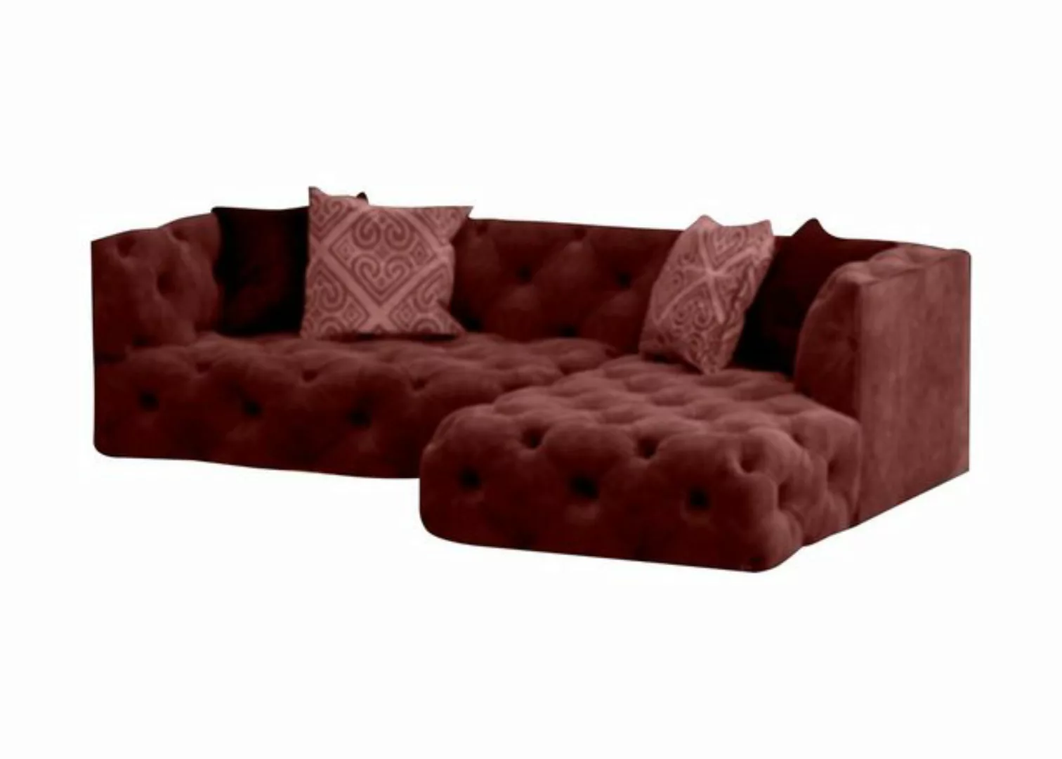 JVmoebel Ecksofa Braunes Chesterfield L-Form Couch Design Polstermöbel Neu, günstig online kaufen