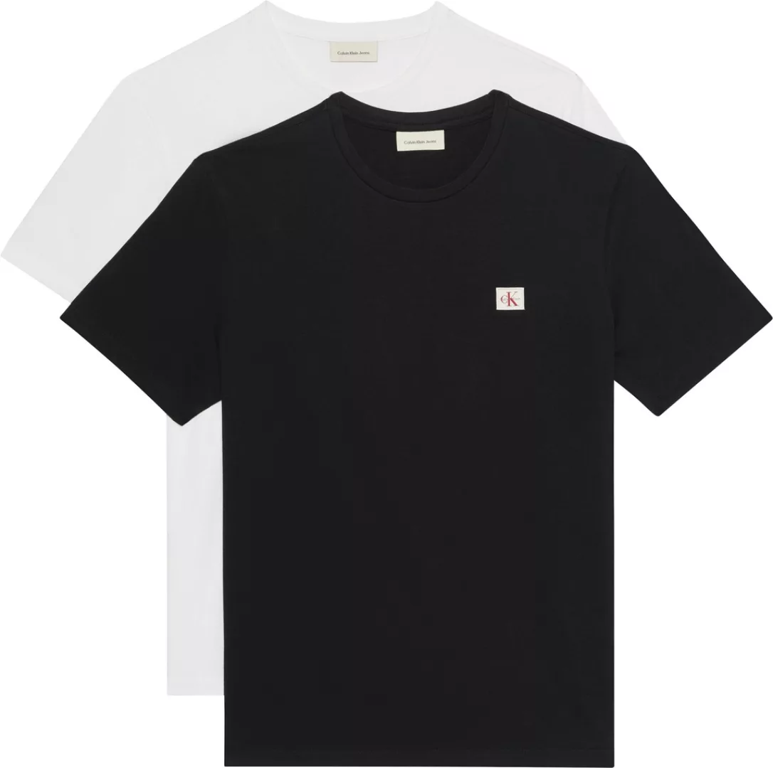 Calvin Klein Jeans T-Shirt "SS BADGE TEE 2 PACK", (Packung, 2er-Pack), Mit günstig online kaufen