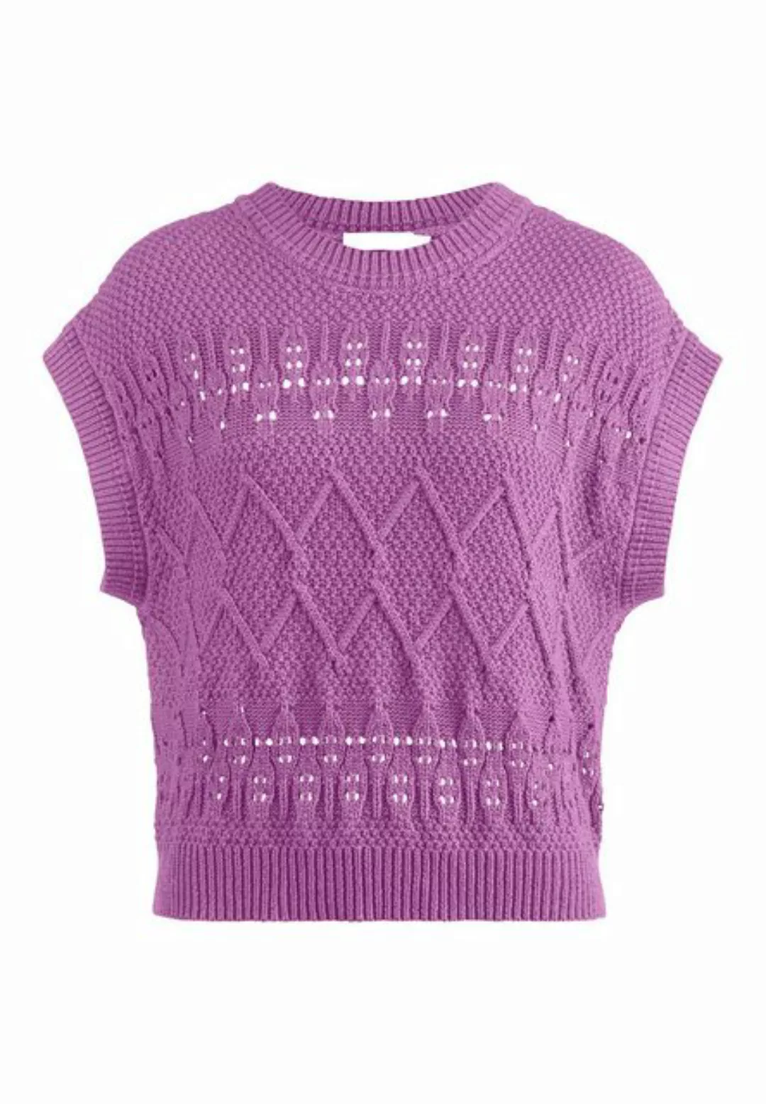 Hessnatur Strickpullover Ärmellos Relaxed aus reiner Bio-Baumwolle (1-tlg) günstig online kaufen