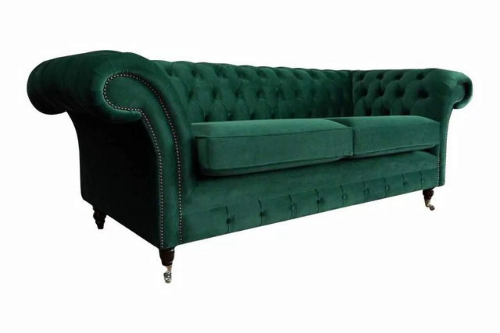 Xlmoebel Sofa Chesterfield Sitzmöbel Sofa Polster 3-Sitzer Grün Neu, 1 Teil günstig online kaufen