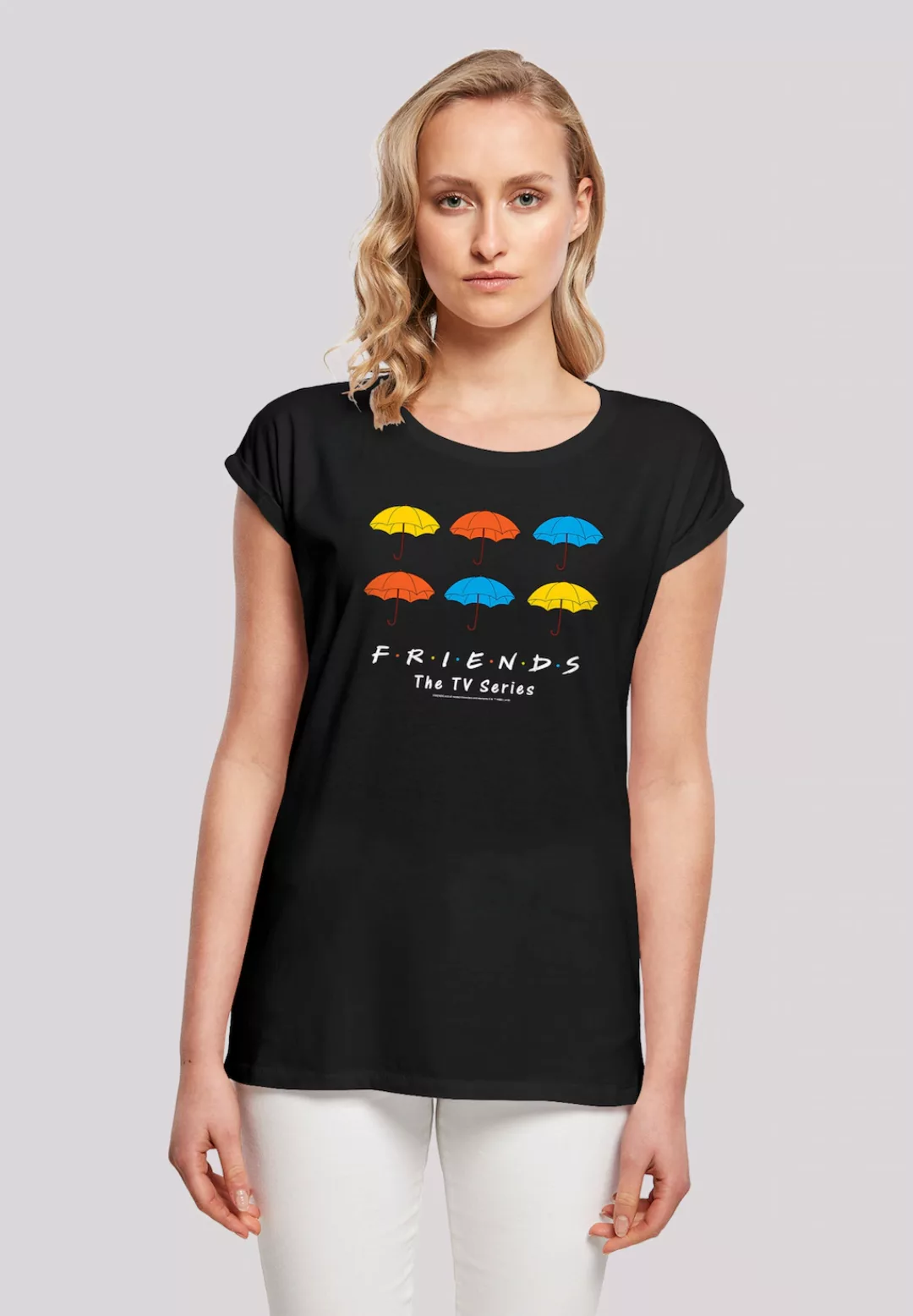 F4NT4STIC T-Shirt "FRIENDS Bunte Regenschirme", Damen,Premium Merch,Regular günstig online kaufen