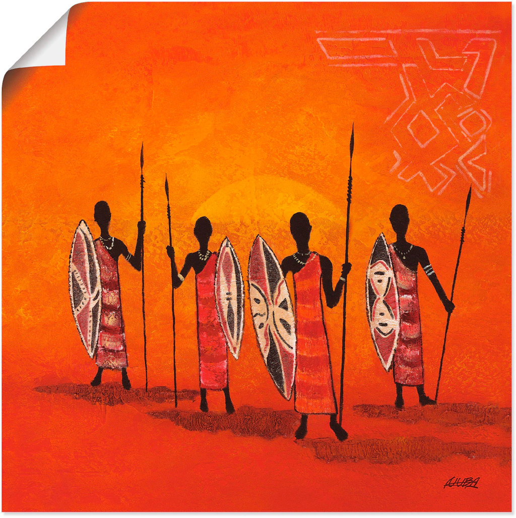 Artland Wandbild »Afrikanische Männer«, Mann, (1 St.), als Alubild, Outdoor günstig online kaufen