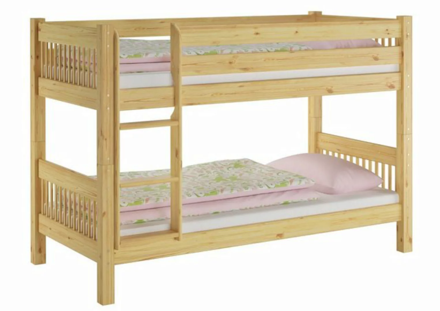 ERST-HOLZ Etagenbett Kinderstockbett 90x200 Kiefer massiv Etagenbett günstig online kaufen