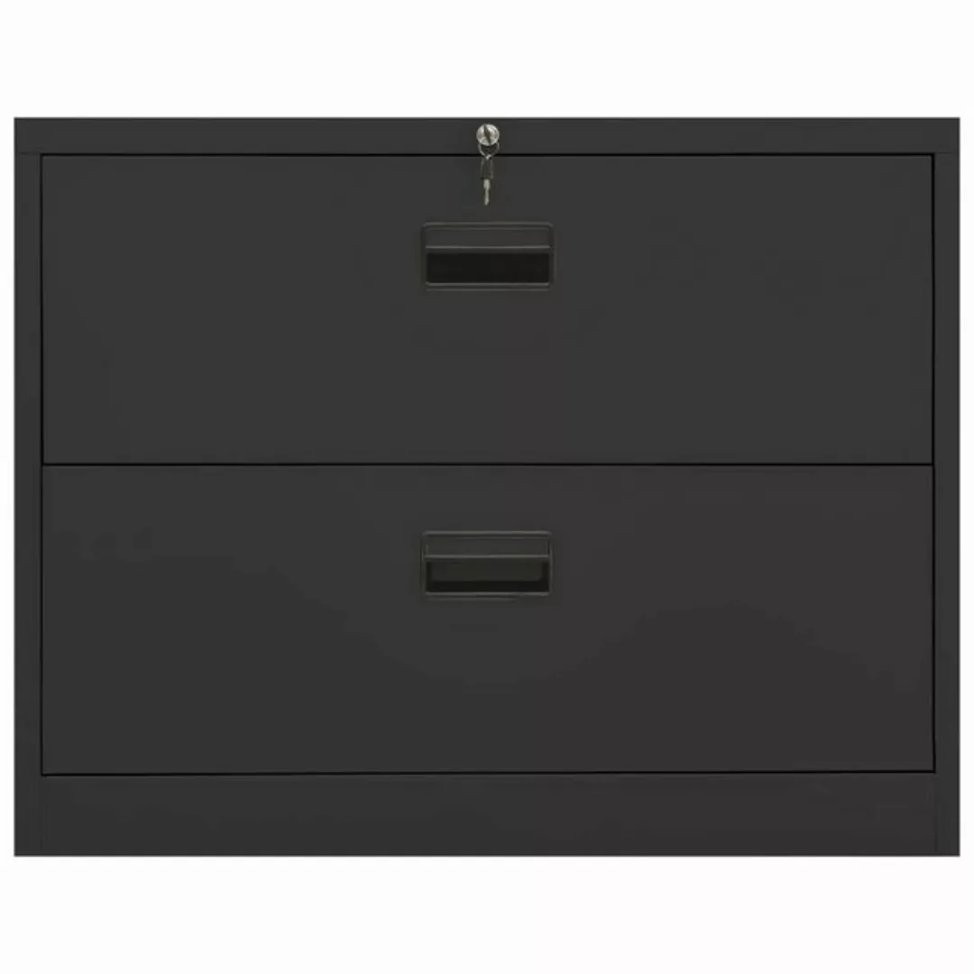 furnicato Aktenschrank Anthrazit 90x46x72,5 cm Stahl (1-St) günstig online kaufen