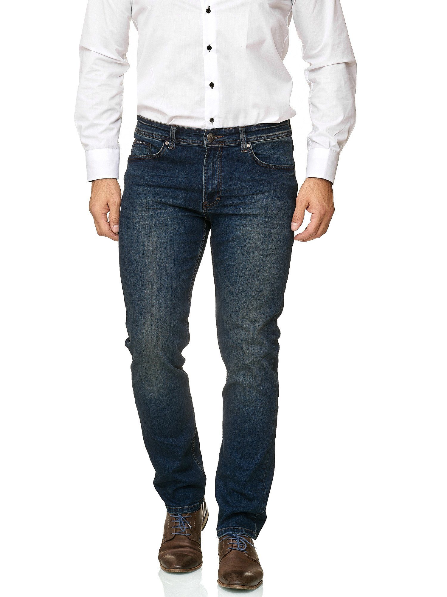 BARBONS 5-Pocket-Jeans Herren Regular Fit 5-Pocket günstig online kaufen