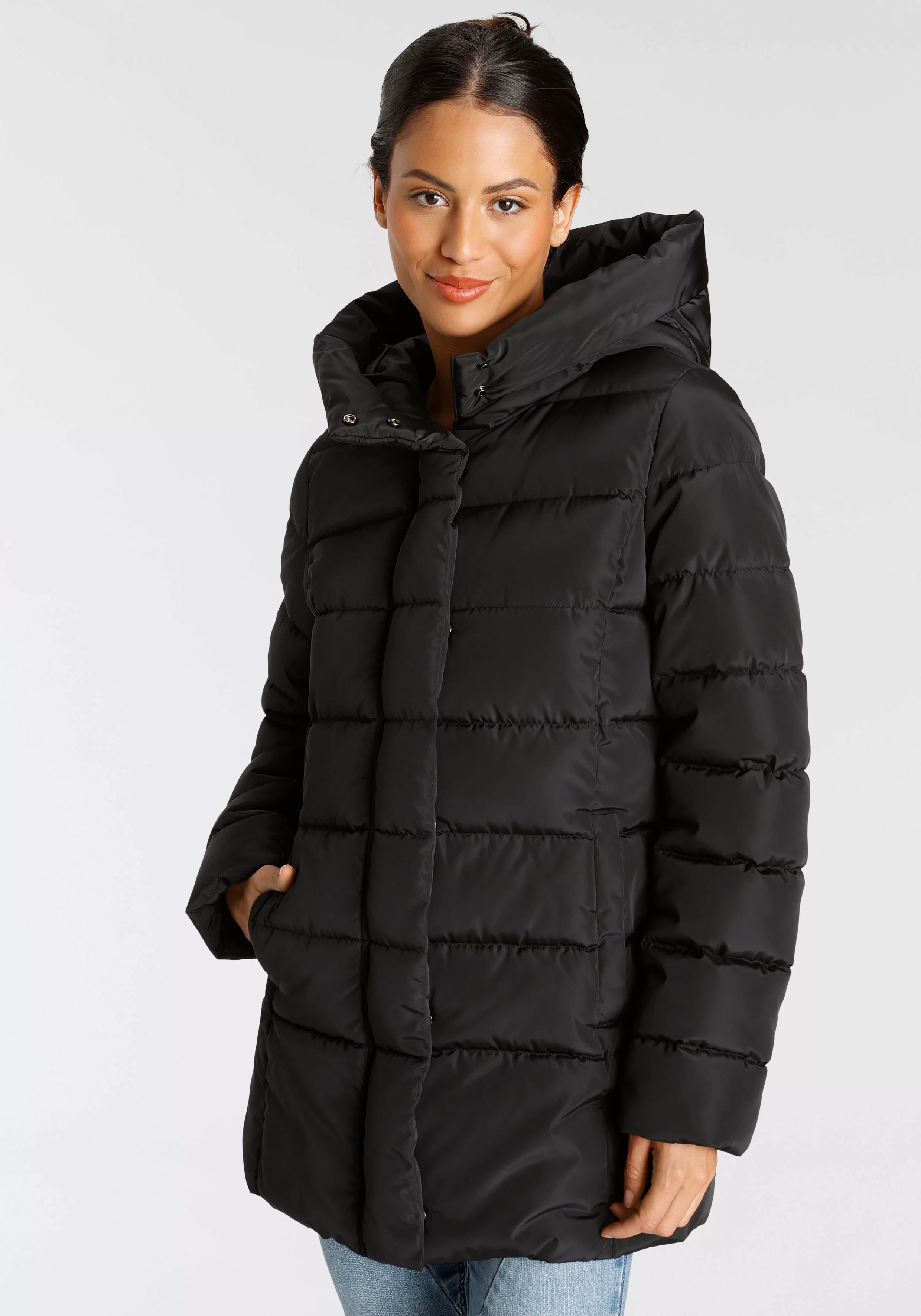 ONLY Steppjacke "ONLTINA PUFFER SHORT COAT OTW", mit Kapuze günstig online kaufen