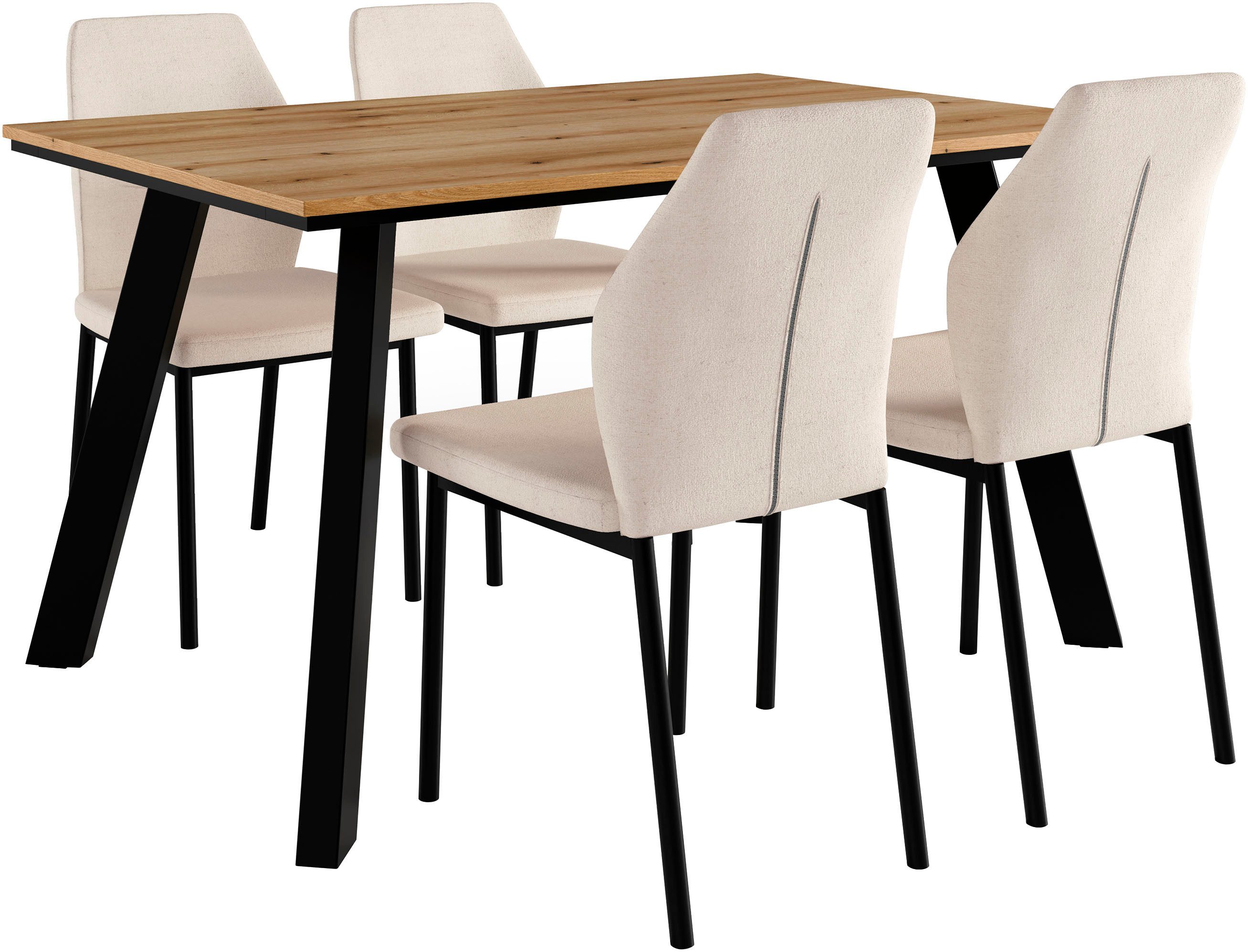 OTTO home Essgruppe "Genf Tischgruppe BESTSELLER,", (Set, 5 tlg.), Küchenti günstig online kaufen
