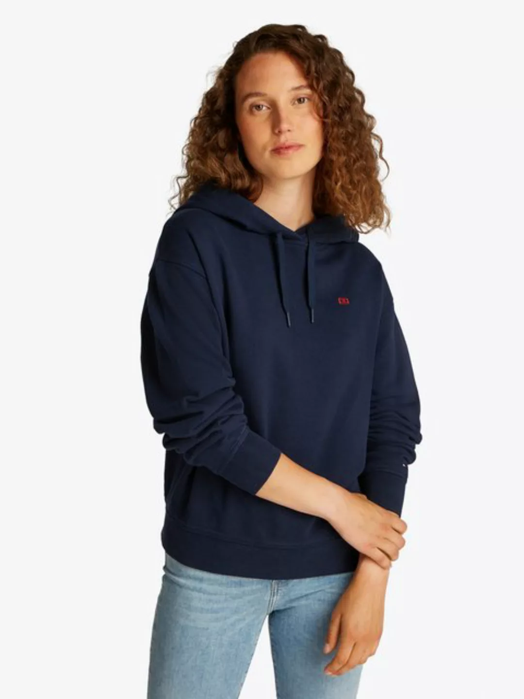 Tommy Hilfiger Hoodie REG CONTRAST FLAG HOODIE mit Logo-Flag günstig online kaufen