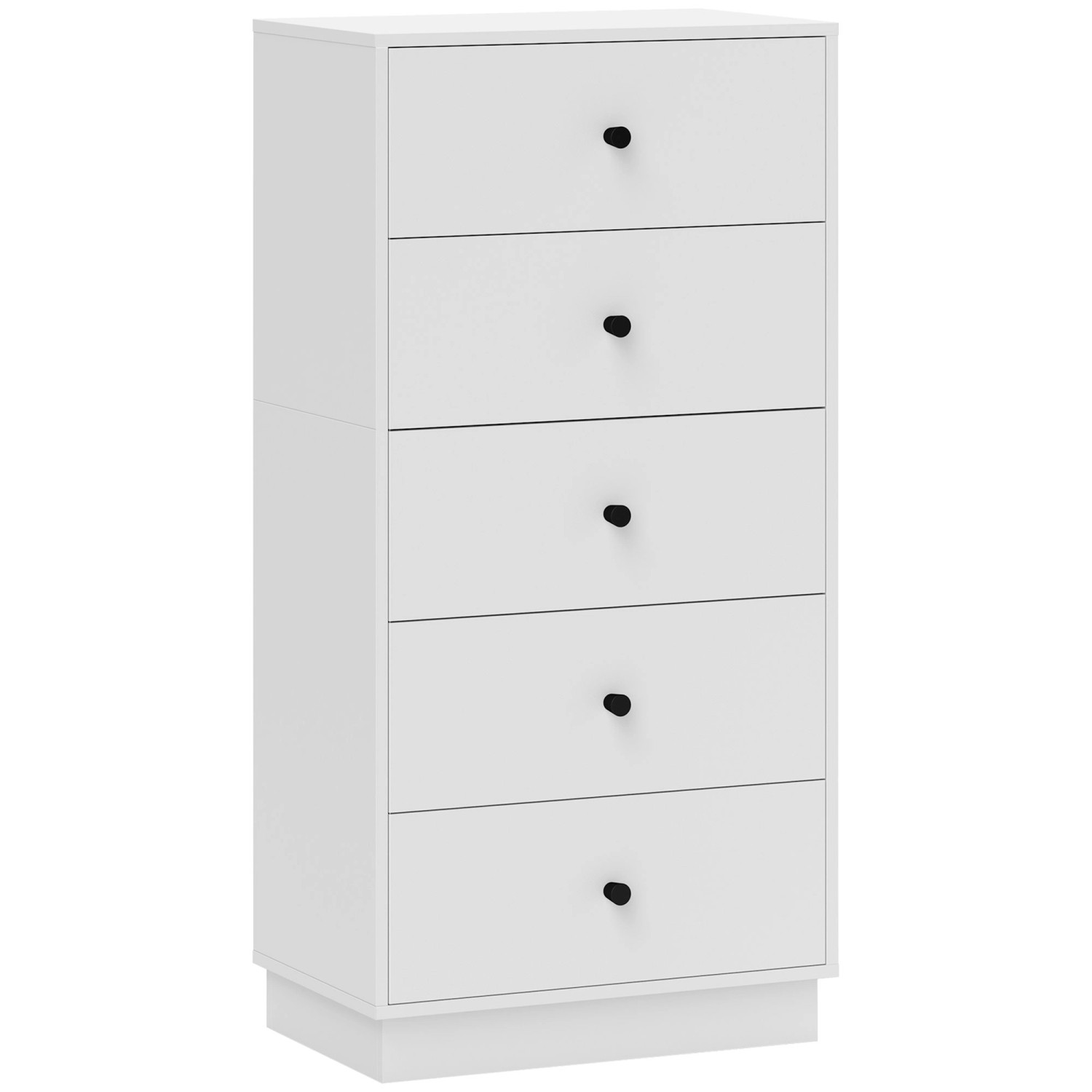 HOMCOM Kommode Spanplatte 47L x 29B x 95H cm Weiß günstig online kaufen