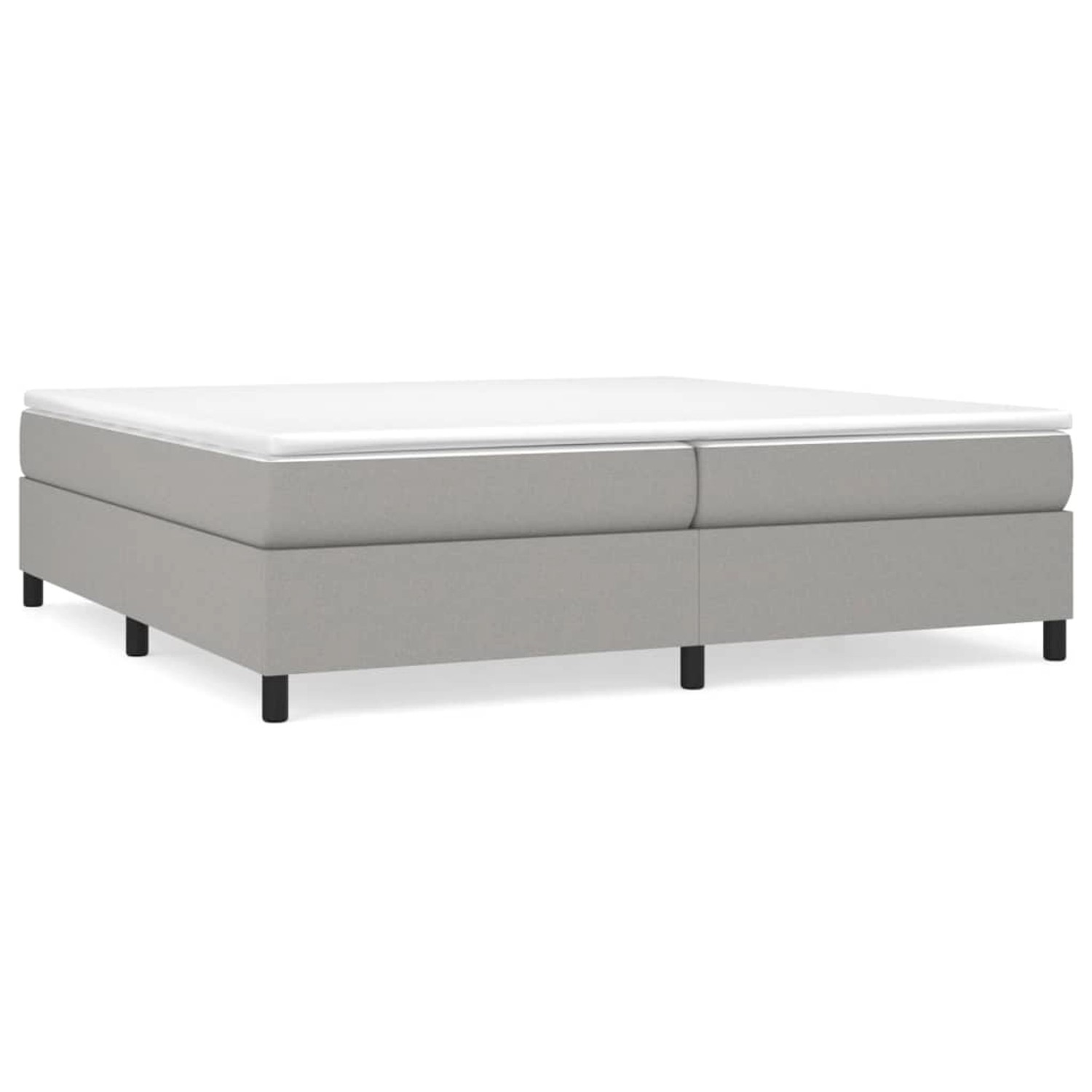 vidaXL Boxspringbett mit Matratze Dunkelgrau 200x200 cm Stoff1387669 günstig online kaufen