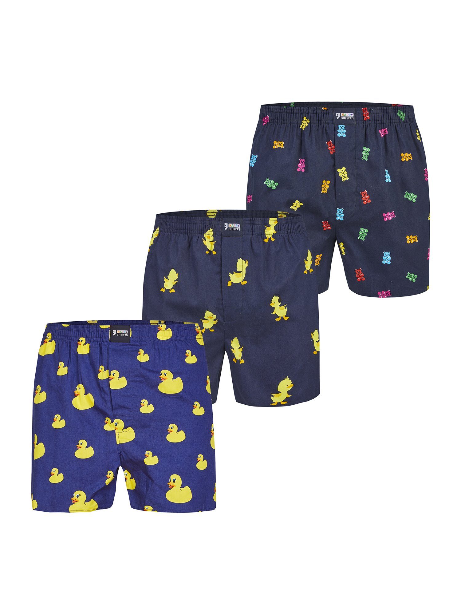 HAPPY SHORTS Boxer Print Sets (3-St) günstig online kaufen