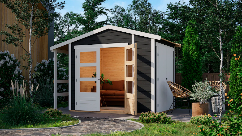Karibu Gartenhaus "Multifunktionshaus Satteldach 1" günstig online kaufen