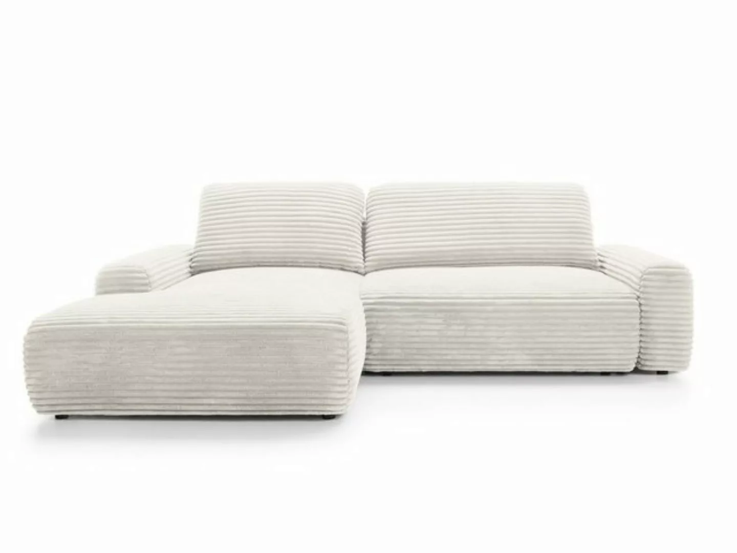 Goldstoff Ecksofa MOUNIR 270 cm, L-Form Schlafsofa mit Schlaffunktion und B günstig online kaufen