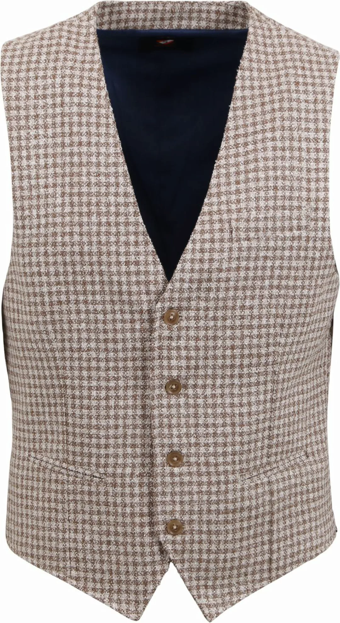 Suitable Gilet Beige Kariert - Größe 54 günstig online kaufen