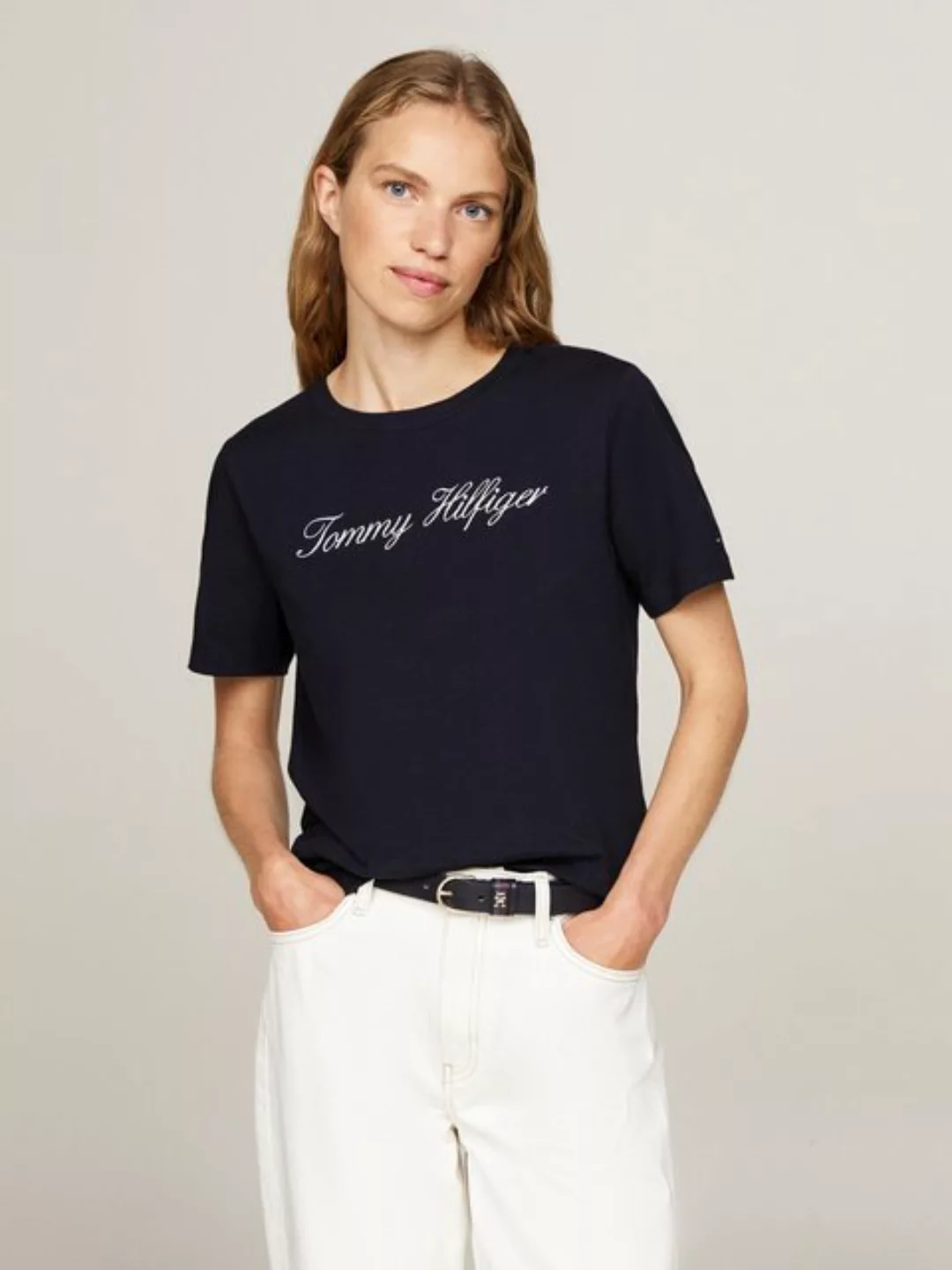 Tommy Hilfiger T-Shirt NOS SCRIPT REGULAR C-NK SS günstig online kaufen