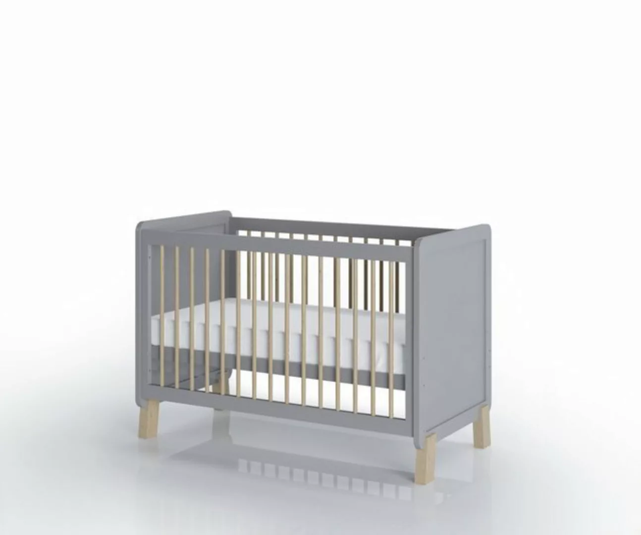 FabiMax Babybett Nachteule, 120x60 cm, 3-fach Höhenverstellbar, Umbaubar zu günstig online kaufen