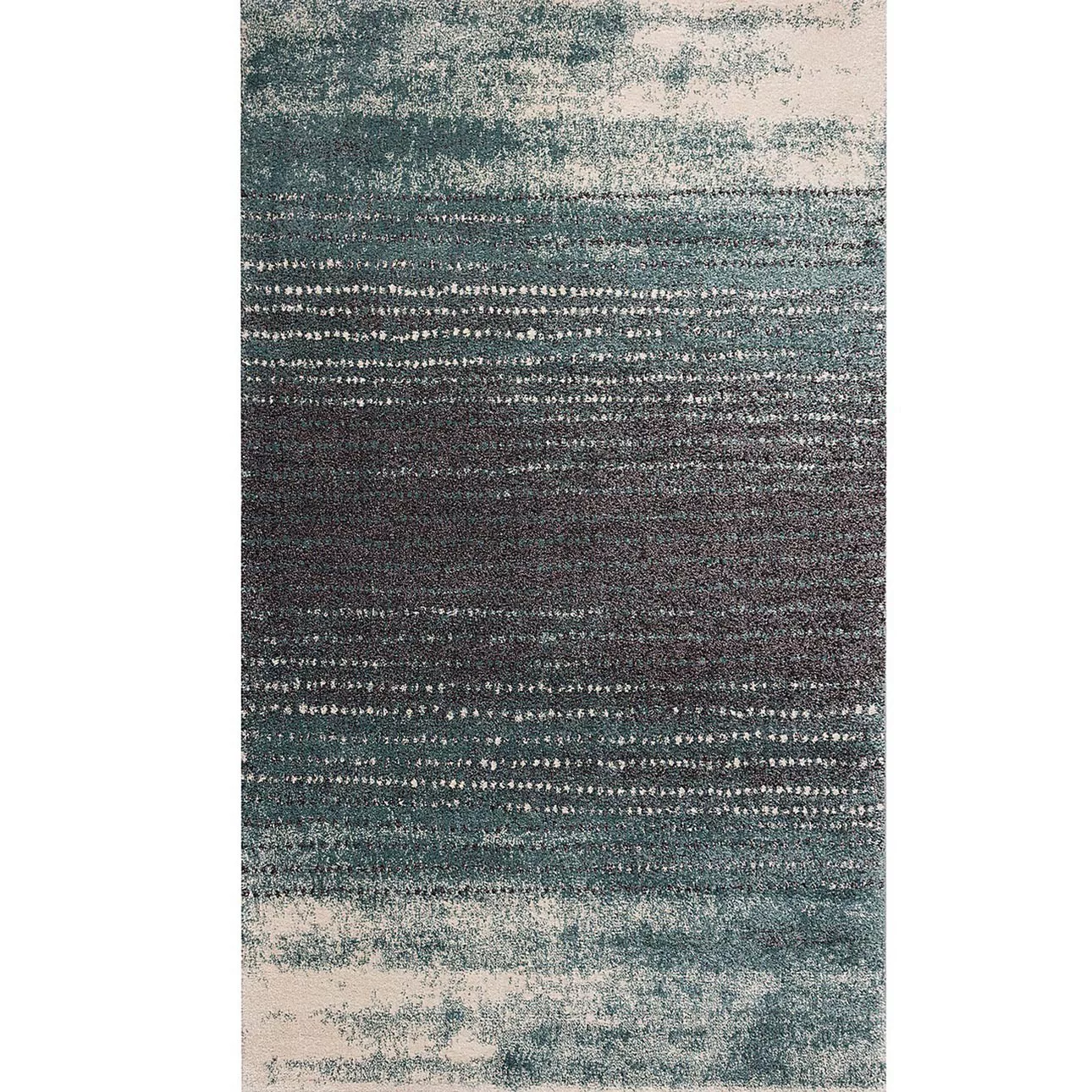 Teppich Modern Teal blue/ dark grey 200x290cm, 200 x 290 cm günstig online kaufen