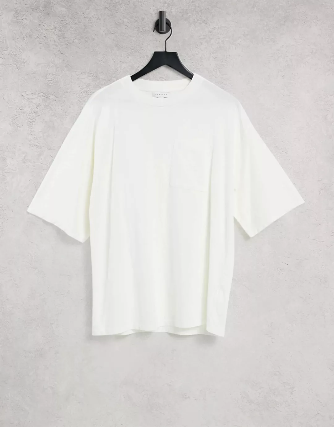 Topshop – Boysie – T-Shirt in Ecru-Weiß günstig online kaufen