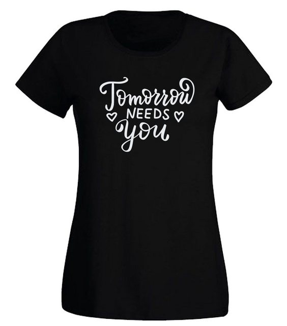 G-graphics T-Shirt Damen T-Shirt - Tomorrow needs you Slim-fit-Shirt, mit F günstig online kaufen