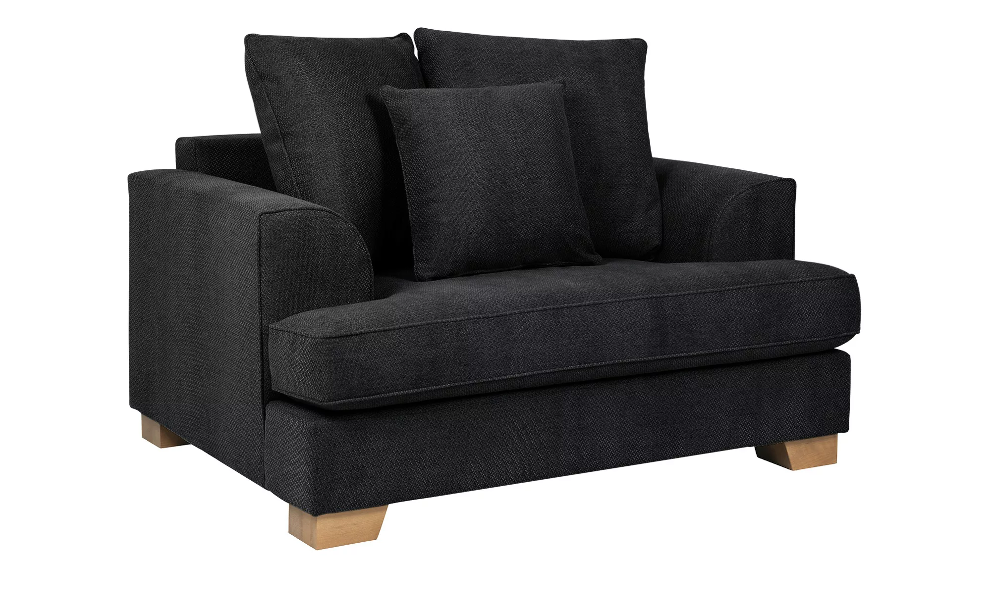 SOHO Sessel  Franka ¦ schwarz ¦ Maße (cm): B: 136 H: 87 T: 103 Polstermöbel günstig online kaufen