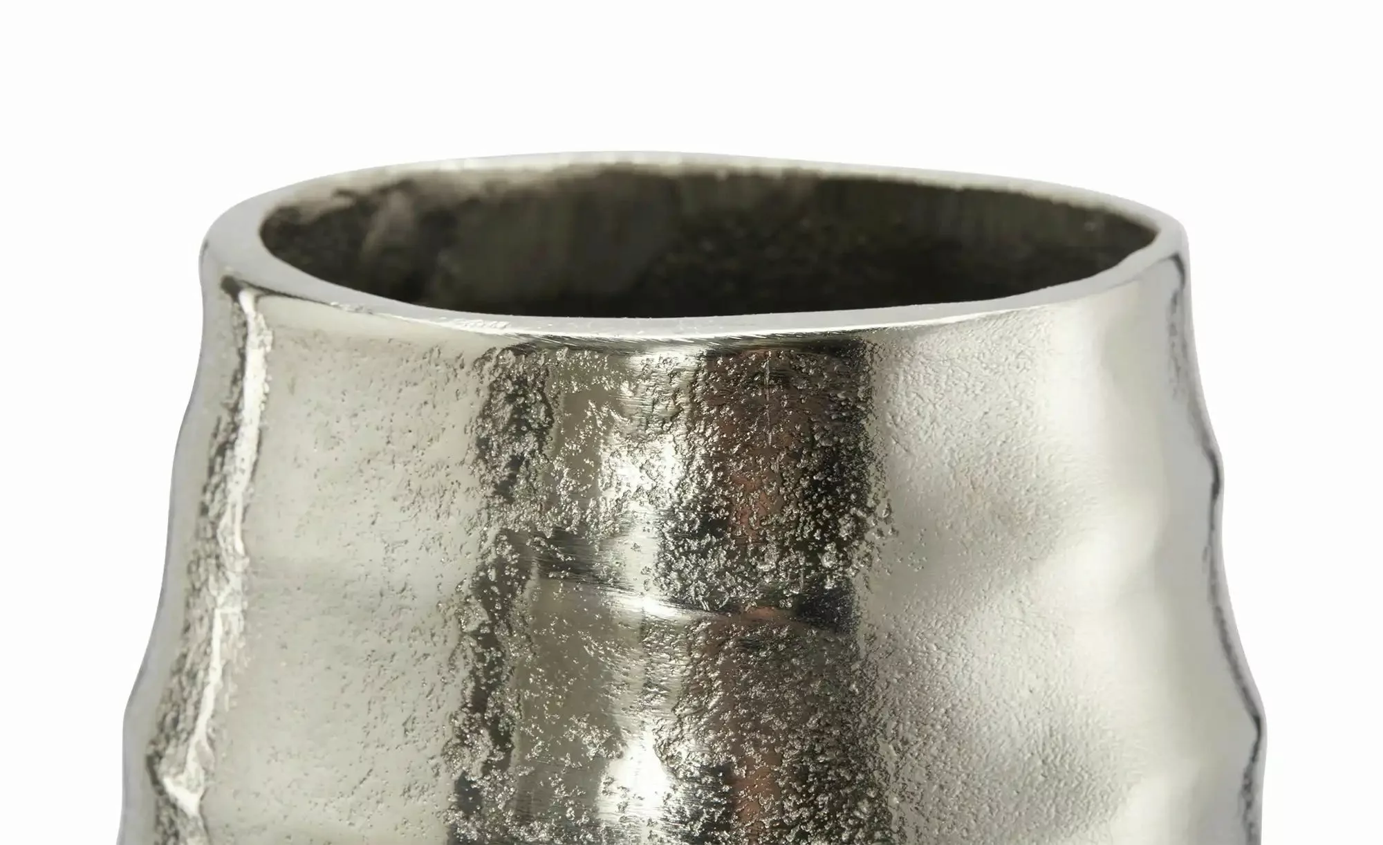 HOME STORY Vase   ¦ silber ¦ Aluminium ¦ Maße (cm): H: 37  Ø: 17 Accessoire günstig online kaufen