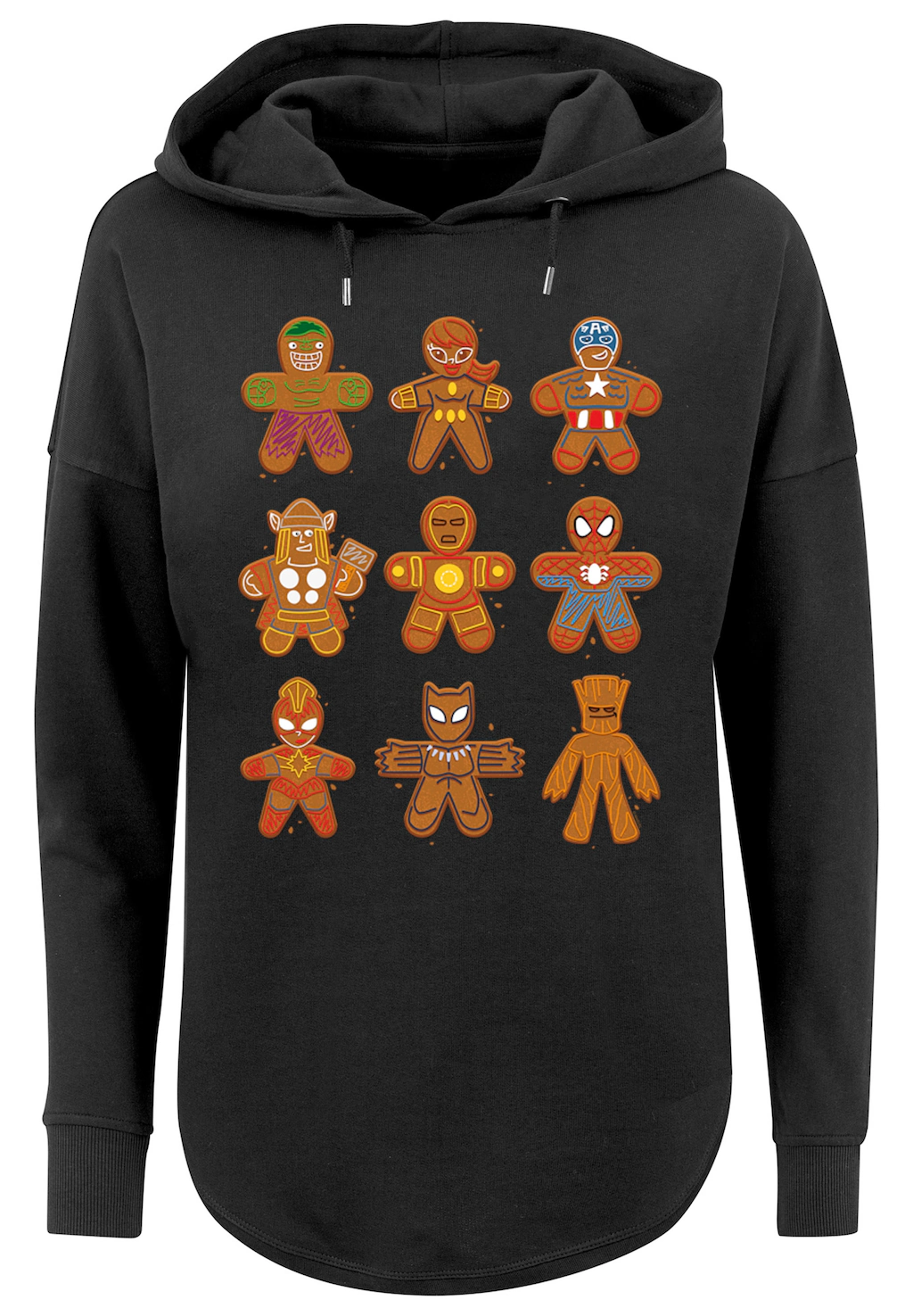 F4NT4STIC Kapuzenpullover "Marvel Universe Christmas Lebkuchen", Print günstig online kaufen