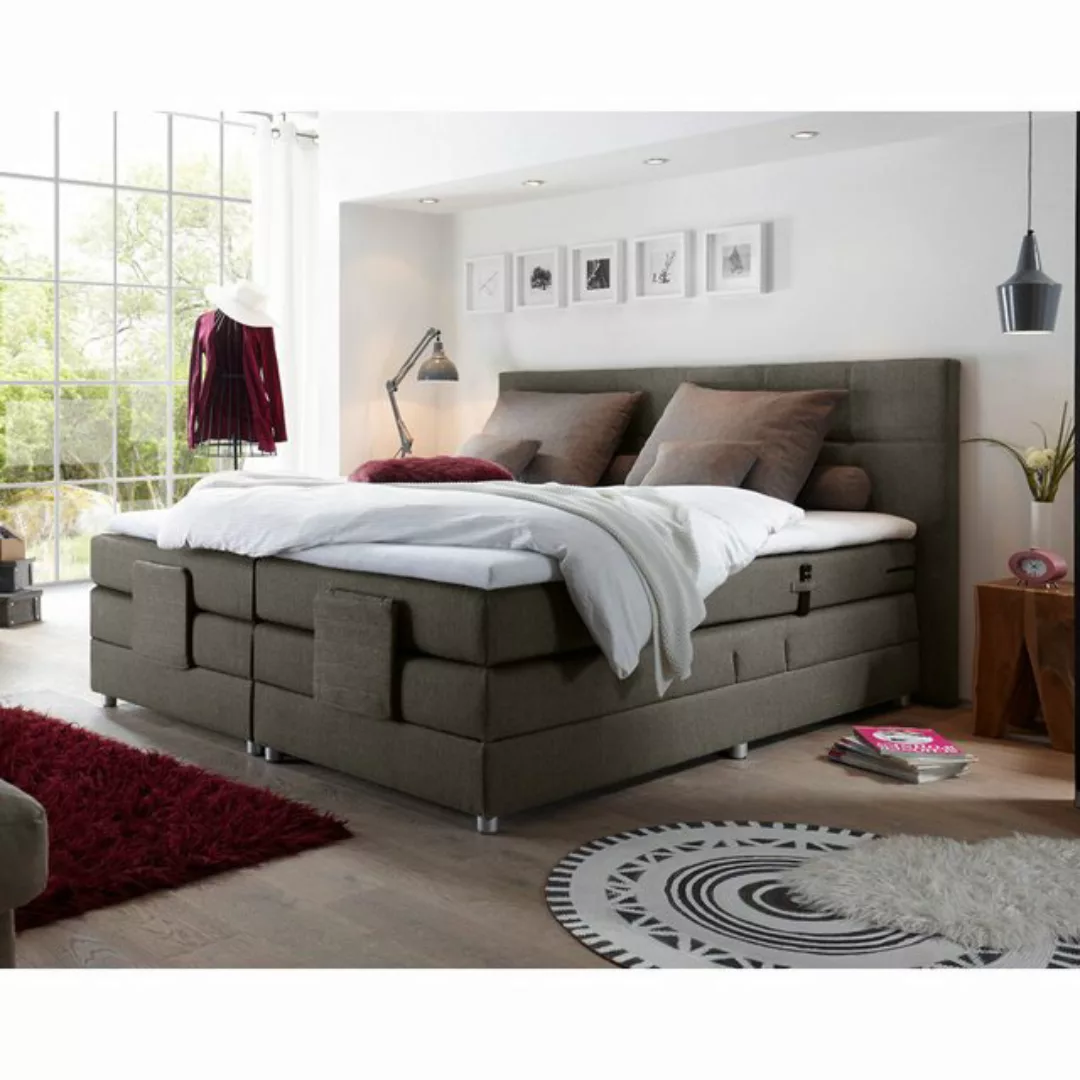 Lomadox Boxspringbett MANAUS-09, 180x200cm, H2-H3, elektrisch verstellbar, günstig online kaufen