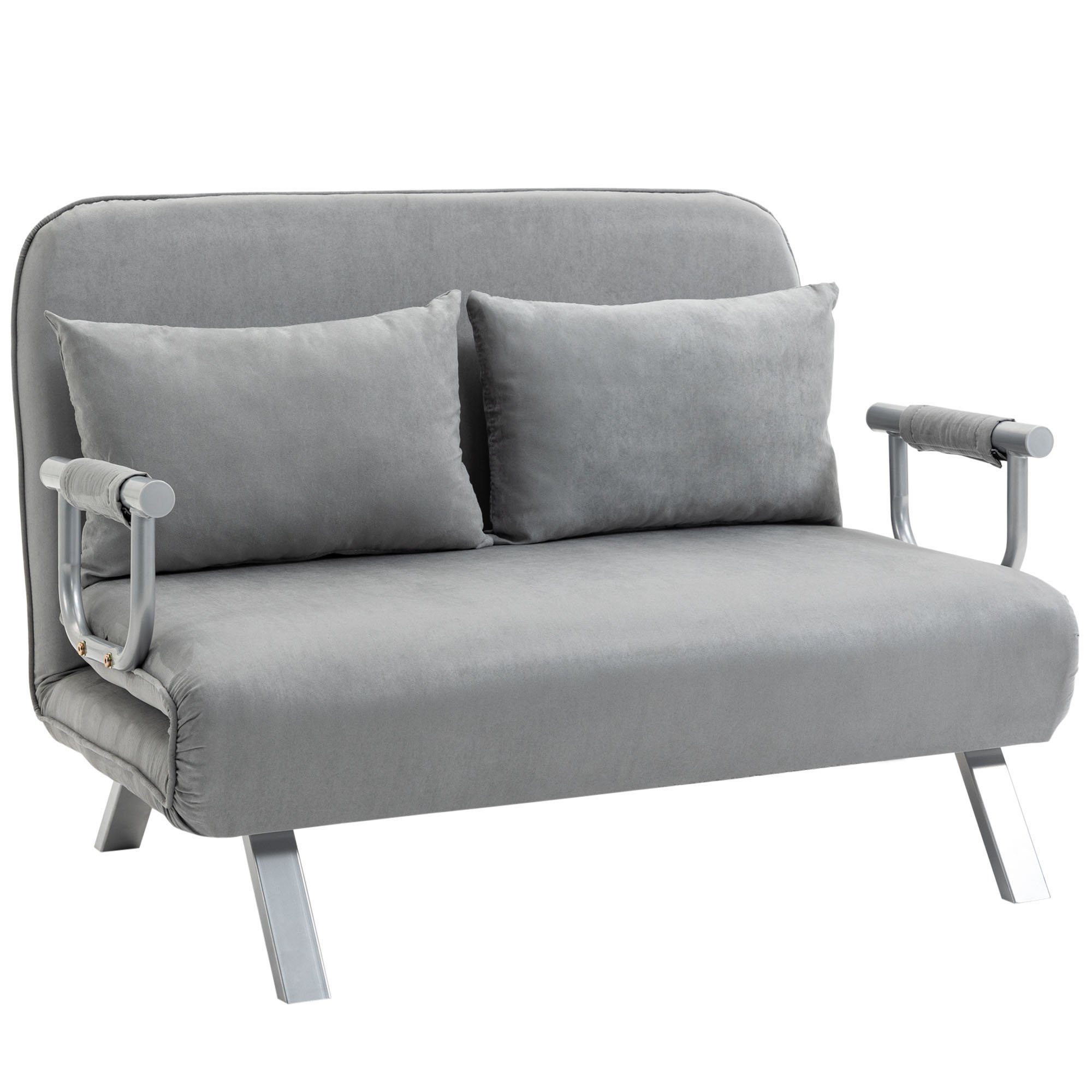 HOMCOM Schlafsofa Zweisitzer mit Bettfunktion, Einzelbett günstig online kaufen