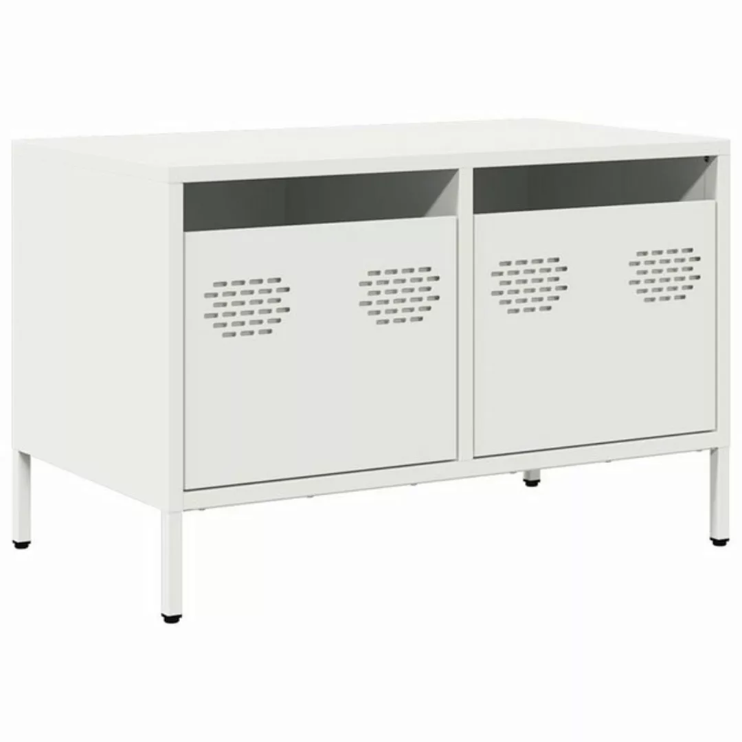 vidaXL TV-Schrank TV-Schrank Weiß 68x39x43,5 cm Kaltgewalzter Stahl (1-St) günstig online kaufen