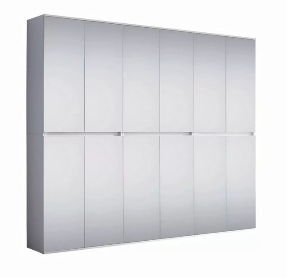 ebuy24 Kleiderschrank Mirror Garderobenmöbel Set 12 Türen weiß, Spiegelg günstig online kaufen