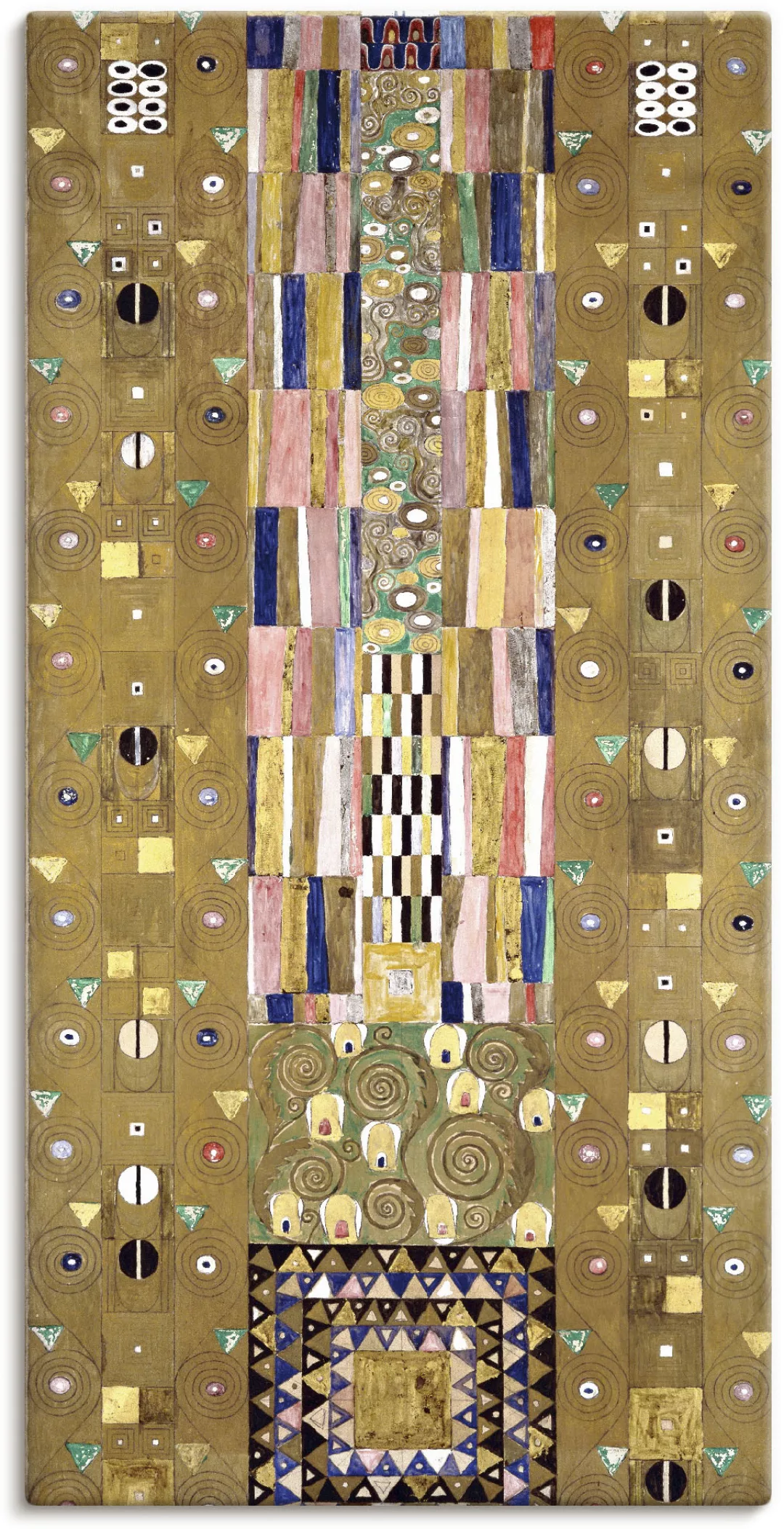 Artland Wandbild "Werkvorlage zum Stocletfries. Schmalwand", Muster, (1 St. günstig online kaufen